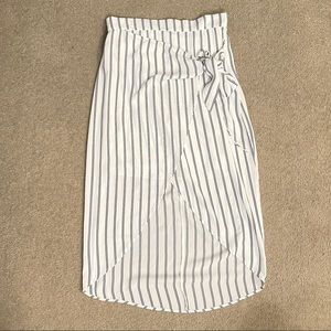 Francesca’s Black and White Long Skirt